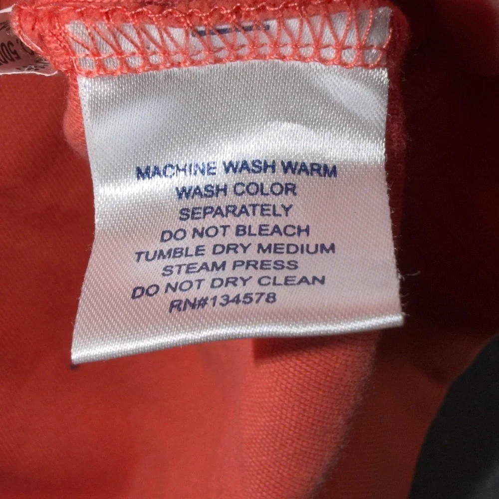 Vineyard‎ Vines Boys XL 20 Coral Orange Pima Cotton Quarter Zip Pullover Sweater